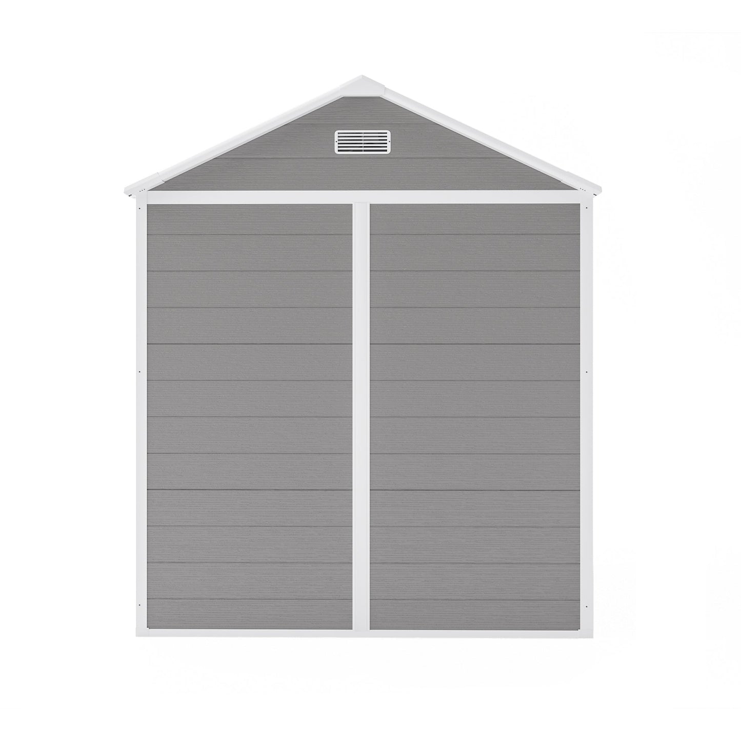 Campcraft 6*5ft resin storage shed, high quality pp material, strong structure, waterproof, rust and UV proof, large storage space, 12mm thick pp board, HD window lighting