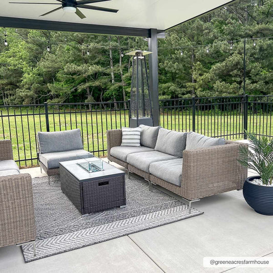 Areli Beige / Brown Outdoor Rug