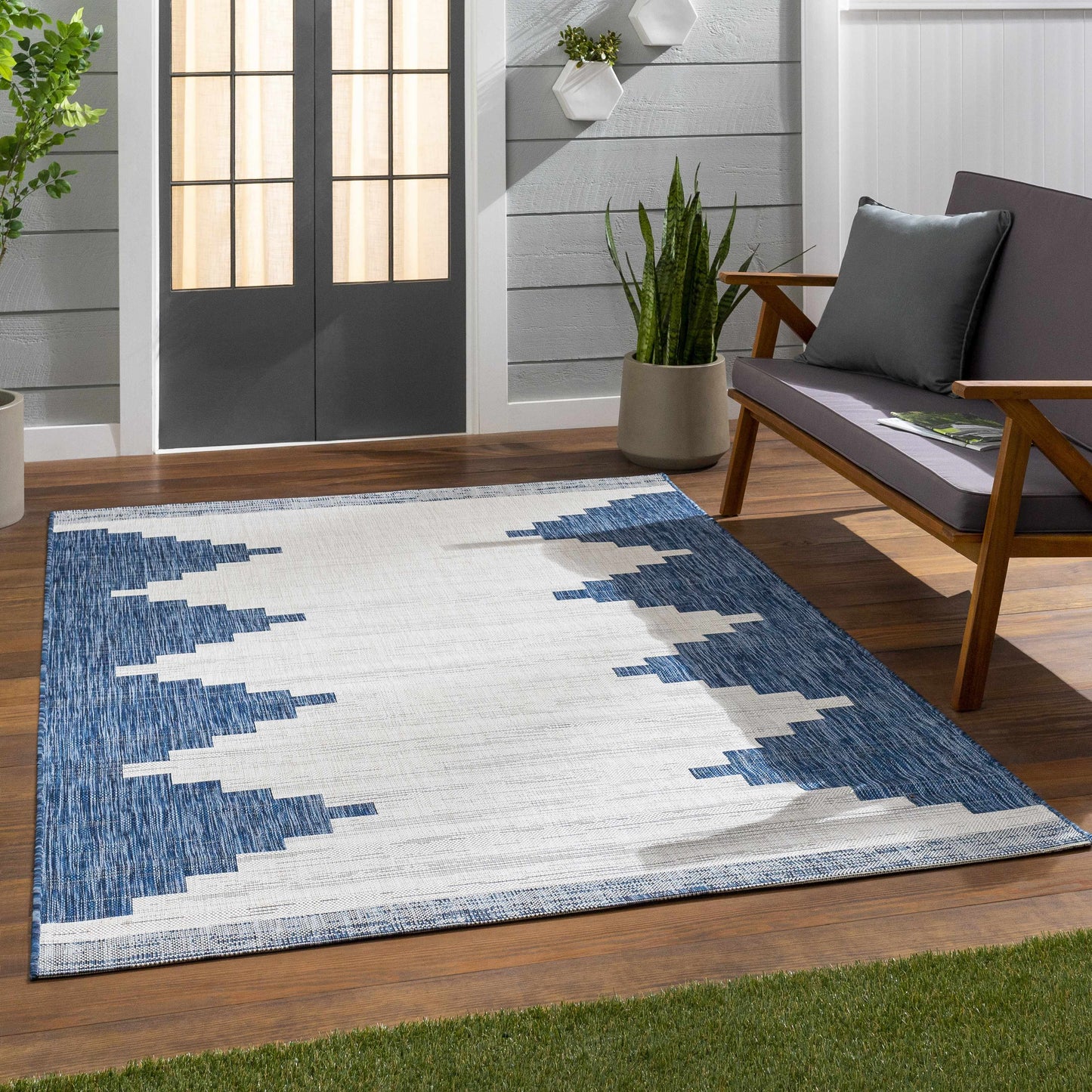 Djugun Navy Blue Performance Rug - Promo