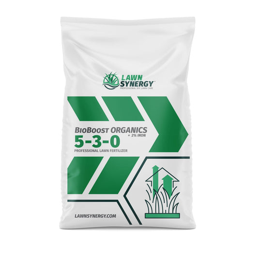 BioBoost 5-3-0 Organics Lawn Fertilizer with 2% Iron