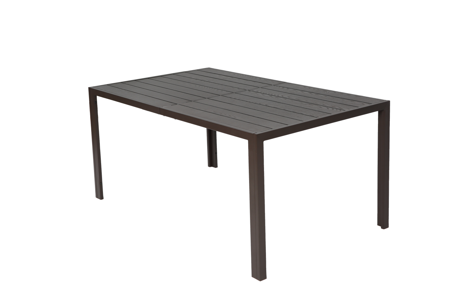 7 Pieces Patio Dining Set,  Outdoor Furniture Table and 6 Textilene Chairs, Outdoor Furniture with Rectangular Table and 6 Stackable Chairs Family Conversation Set for Garden Backyard Deck-Brown