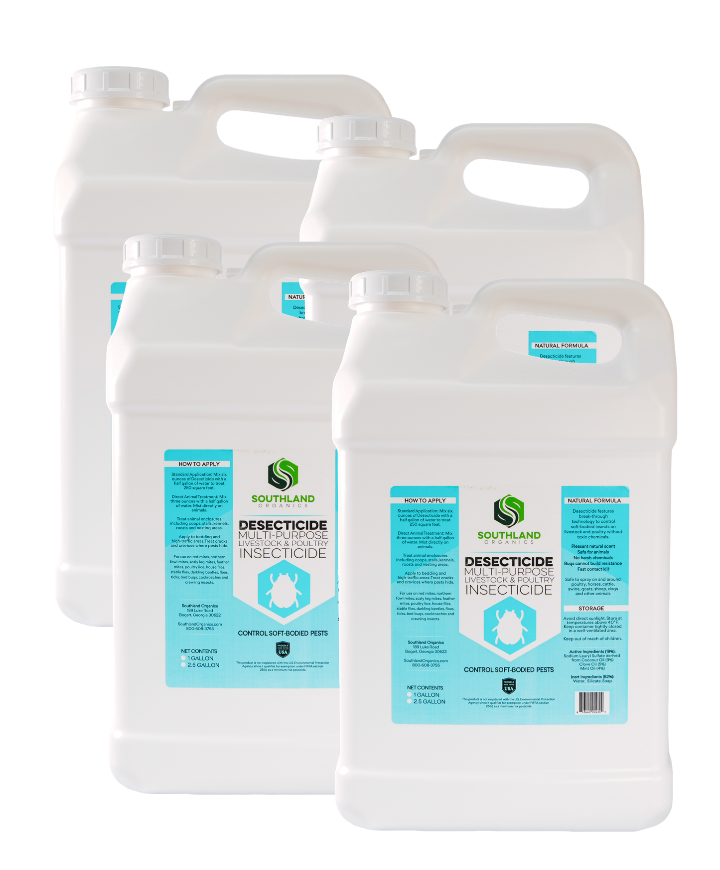 Desecticide Multi-Purpose Livestock & Poultry Mite Control | Pet-Safe Insecticide